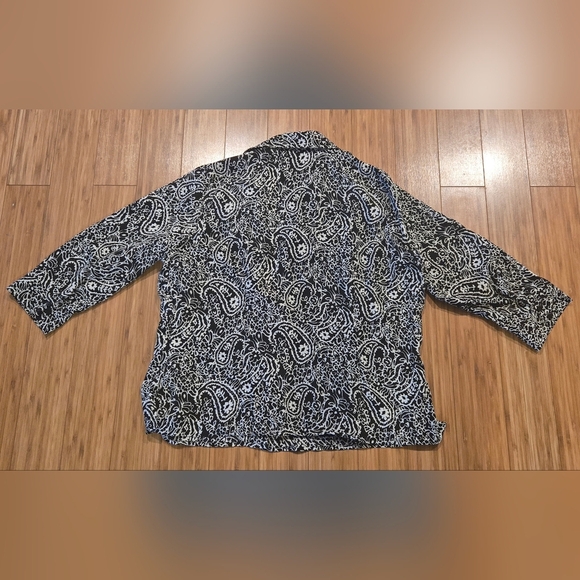 NWT Notations Paisley Print Top - Picture 10 of 12